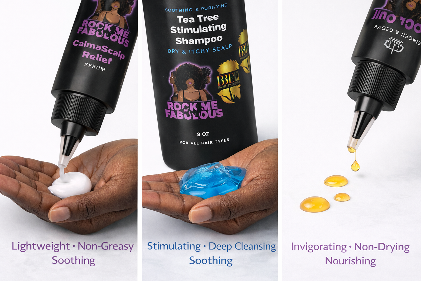 Healthy Scalp Treatment Kit – Tea Tree Shampoo, Serum & Growth Oil