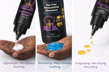 Healthy Scalp Treatment Kit – Tea Tree Shampoo, Serum & Growth Oil